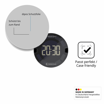 Schutzglasfolie mit optimaler Passform, zur Verwendung mit Hüllen geeignet