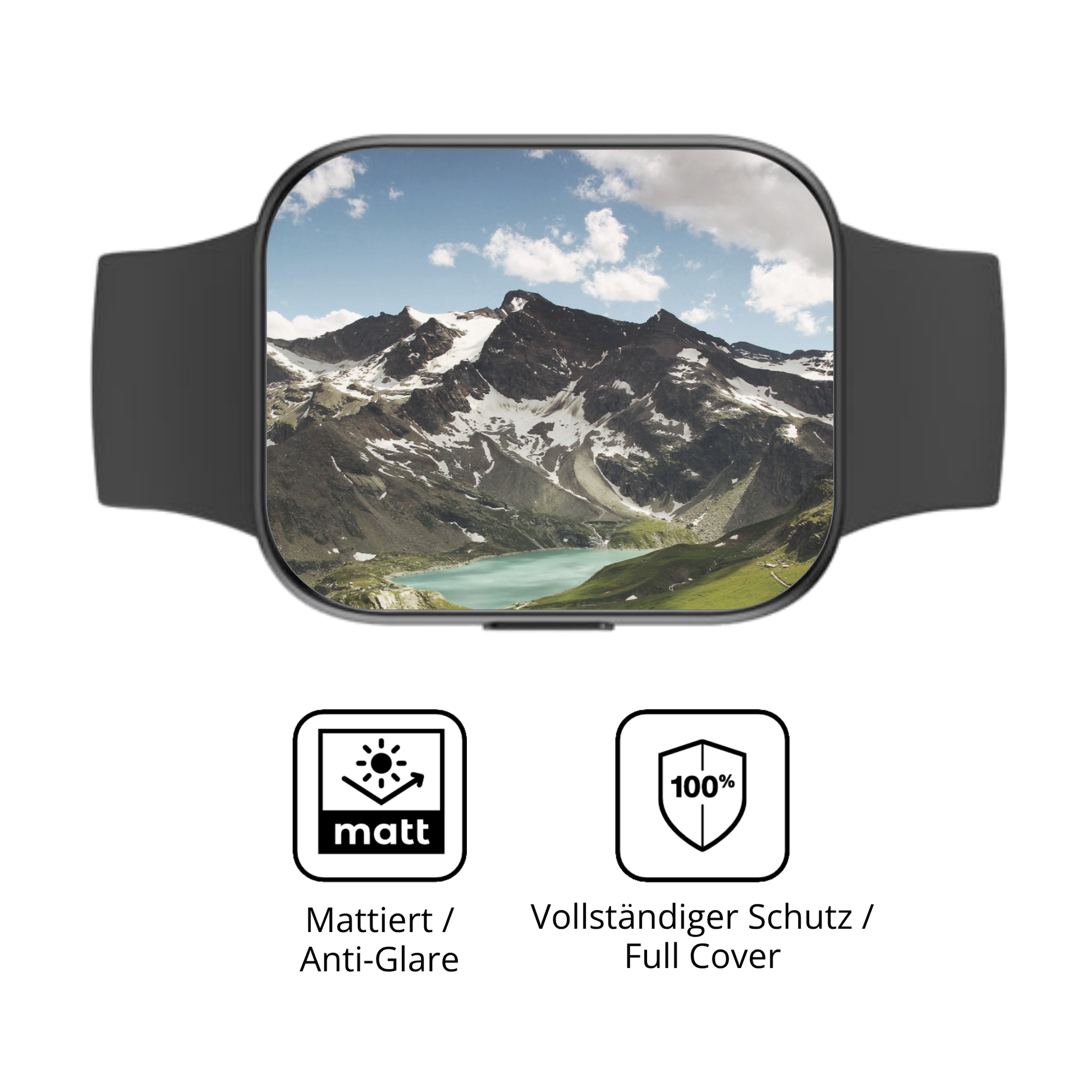 Flexible TPU-Folie passend zugeschnitten für OOQE Watch Pro 6, vollständige Abdeckung