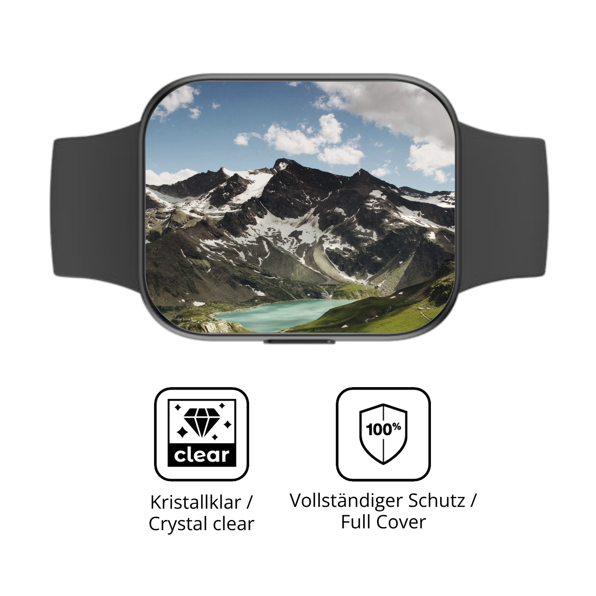 Dünne und klare Folie passend zugeschnitten für OOQE Watch Pro 6