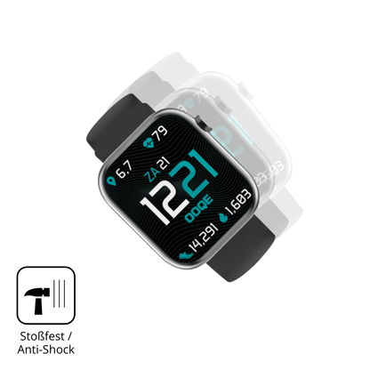 Schutz gegen Kratzer auf dem Ooqe Watch Pro 7 Glas durch Schlüssel oder Ähnliches