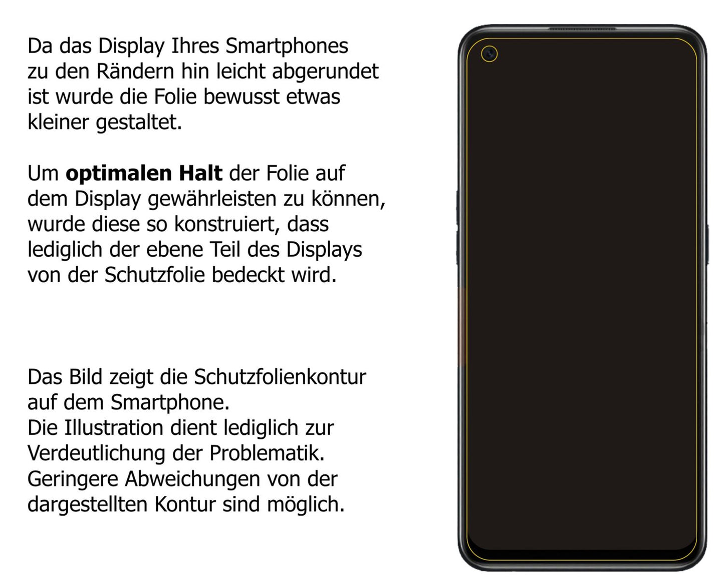 dipos Displayschutz für Oppo A55s, mattierte Oberfläche, robuste Festigkeit und perfekte Passform
