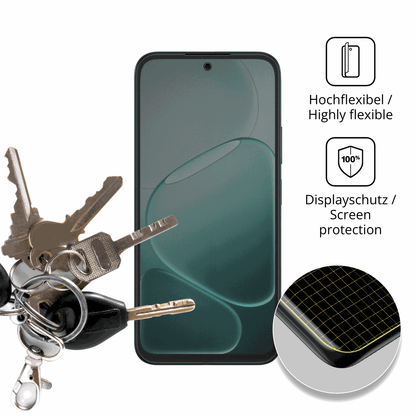 dipos Displayschutz für Oppo A6 5G CPH2831, mit Blickschutzfilter und perfekter Passform auch für die Rundungen