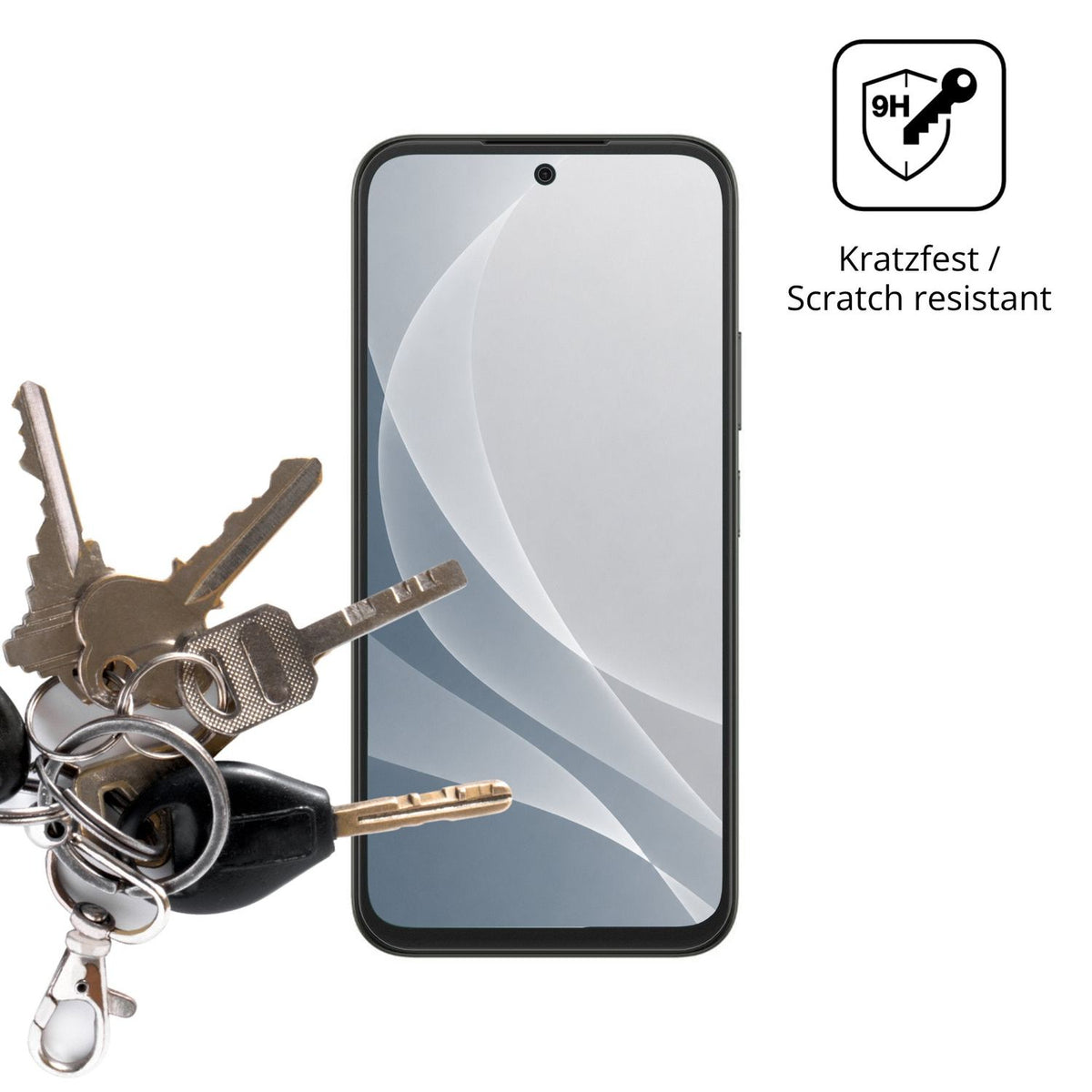 dipos Displayschutz für Oppo A6m, mattierte Oberfläche, robuste Festigkeit und perfekte Passform