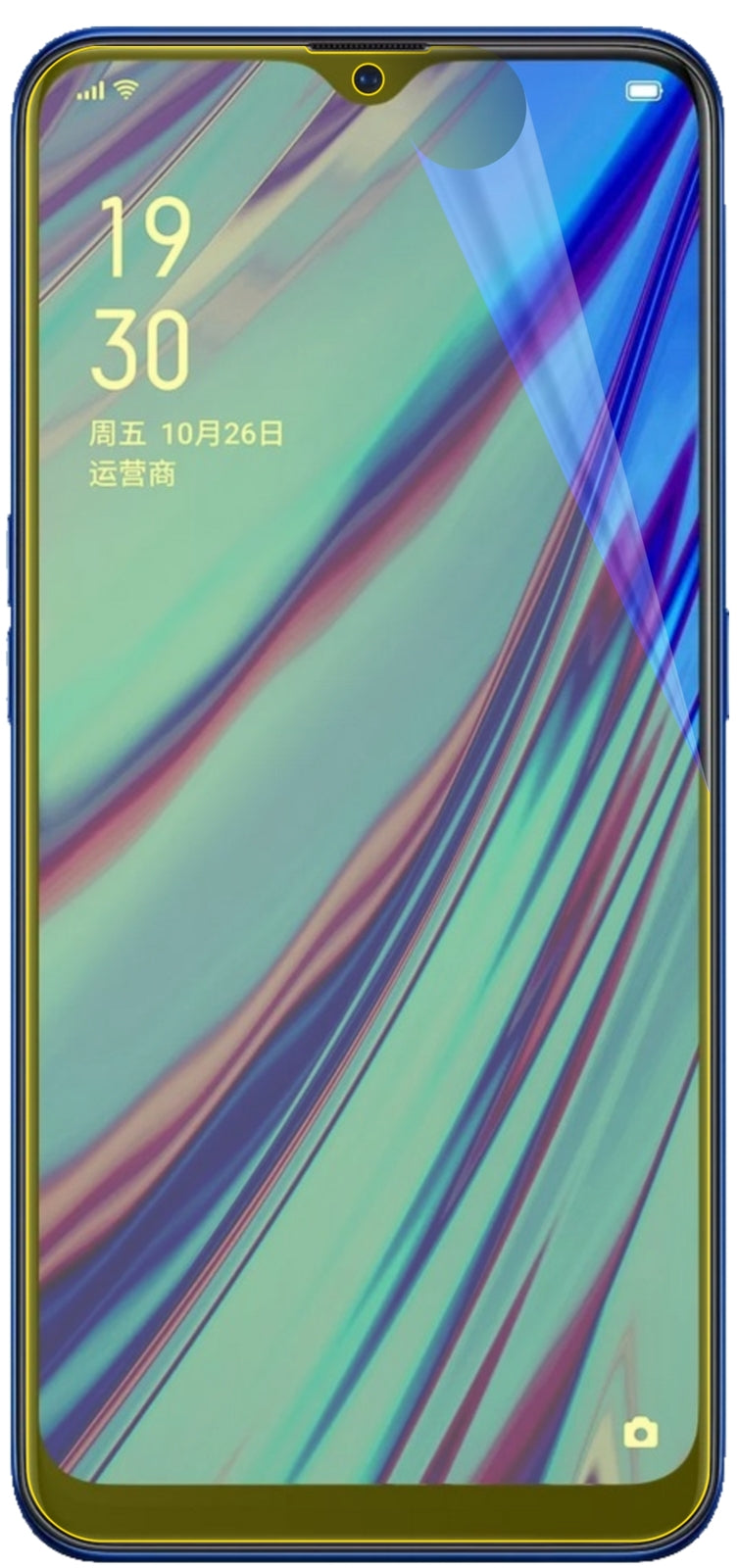 dipos Displayschutz für Oppo A9, transparente Oberfläche, geringe Dicke und perfekte Passform