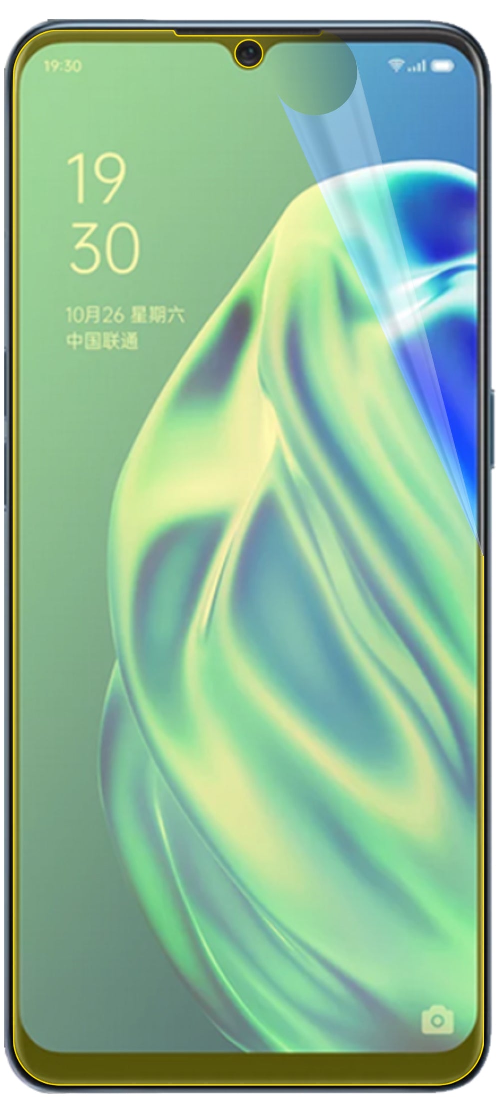 dipos Displayschutz für Oppo F15, transparente Oberfläche, geringe Dicke und perfekte Passform
