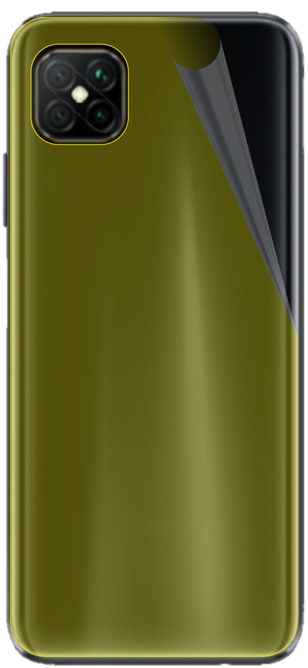 dipos Displayschutz für Oppo A92s Rückseite, transparente Oberfläche, geringe Dicke und perfekte Passform