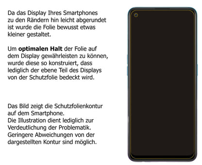 dipos Displayschutz für Oppo A94 5G, mattierte Oberfläche, robuste Festigkeit und perfekte Passform