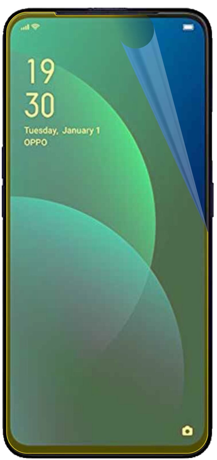 dipos Displayschutz für Oppo F11, transparente Oberfläche, geringe Dicke und perfekte Passform