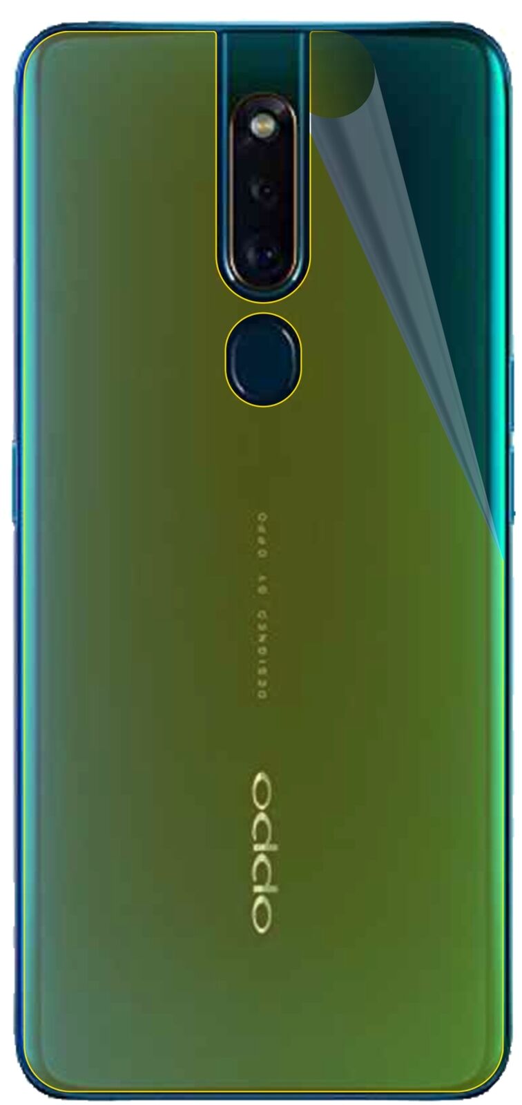 dipos Displayschutz für Oppo F11 Rückseite, transparente Oberfläche, geringe Dicke und perfekte Passform