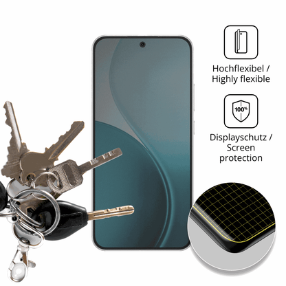 dipos Displayschutz für Oppo F33 5G, mit Blickschutzfilter und perfekter Passform auch für die Rundungen