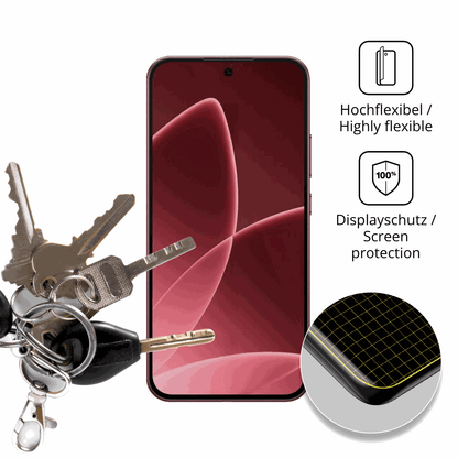dipos Displayschutz für Oppo F33 Pro 5G, transparente Oberfläche, geringe Dicke und perfekte Passform