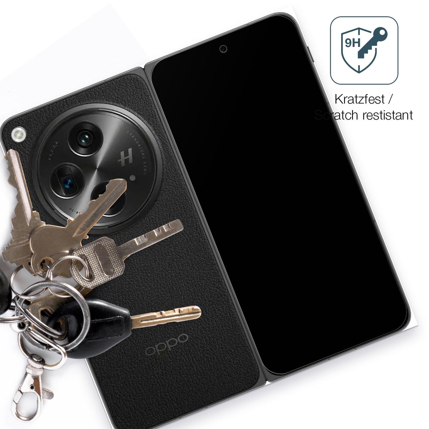 dipos Displayschutz für Oppo Find N3 Aussenseite, mattierte Oberfläche, robuste Festigkeit und perfekte Passform