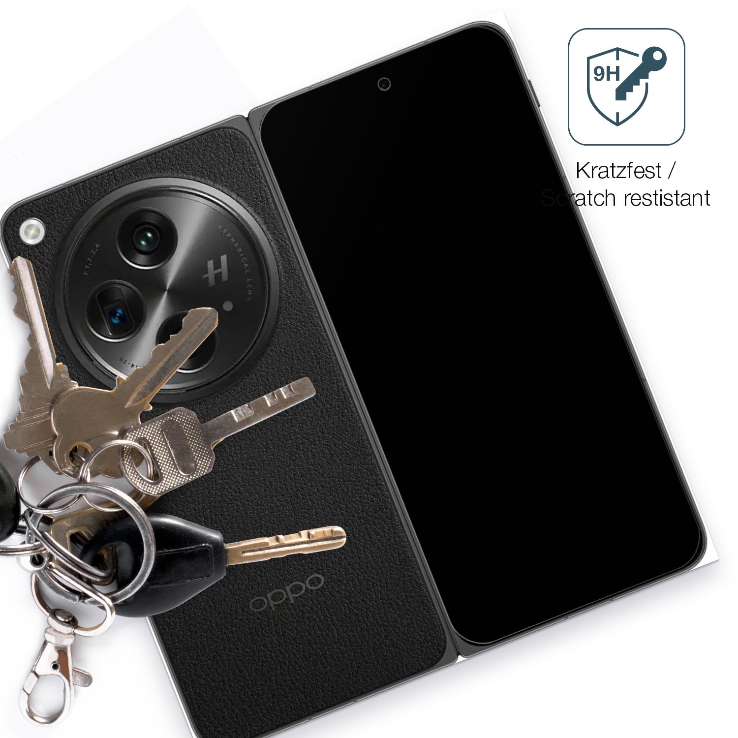 dipos Displayschutz für Oppo Find N3 Aussenseite, mattierte Oberfläche, robuste Festigkeit und perfekte Passform