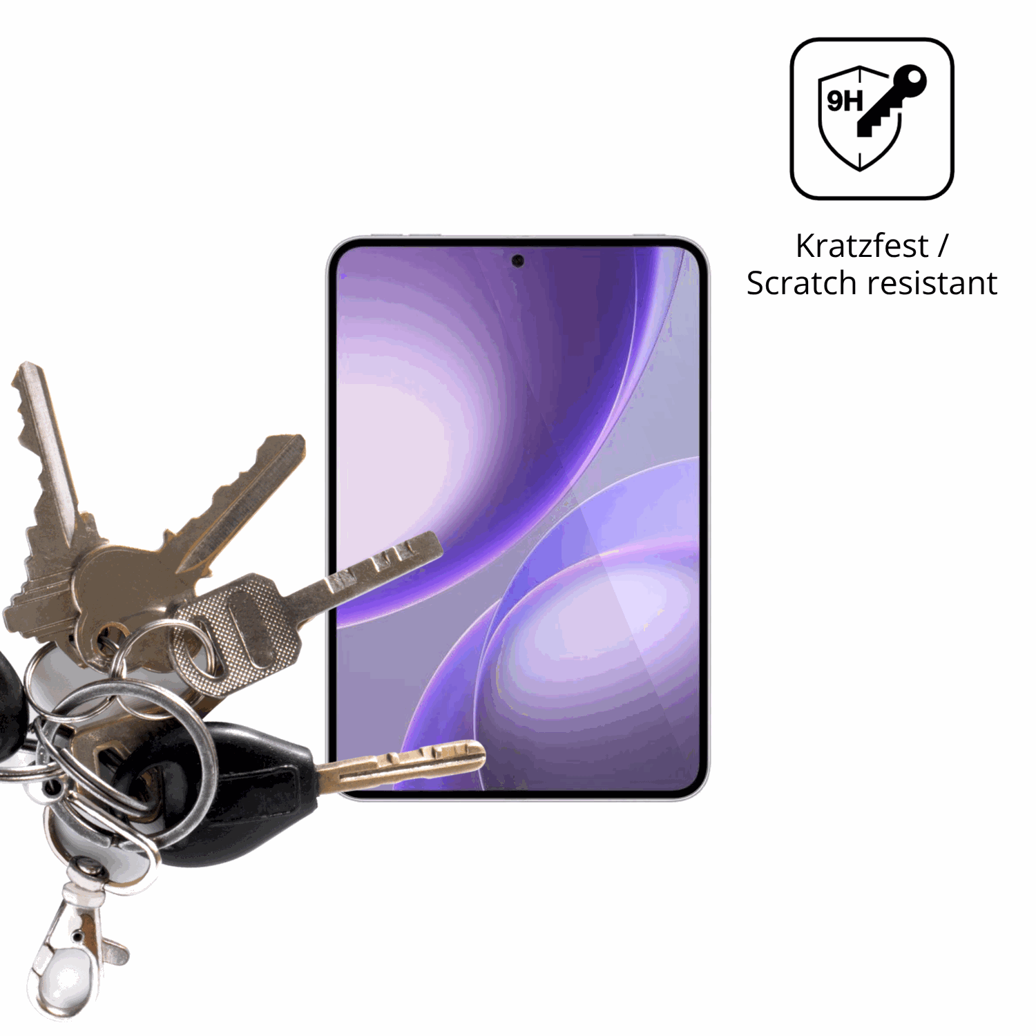 dipos Displayschutz für Oppo Pad Mini, transparente Oberfläche, perfekte Passform auch für die Rundungen