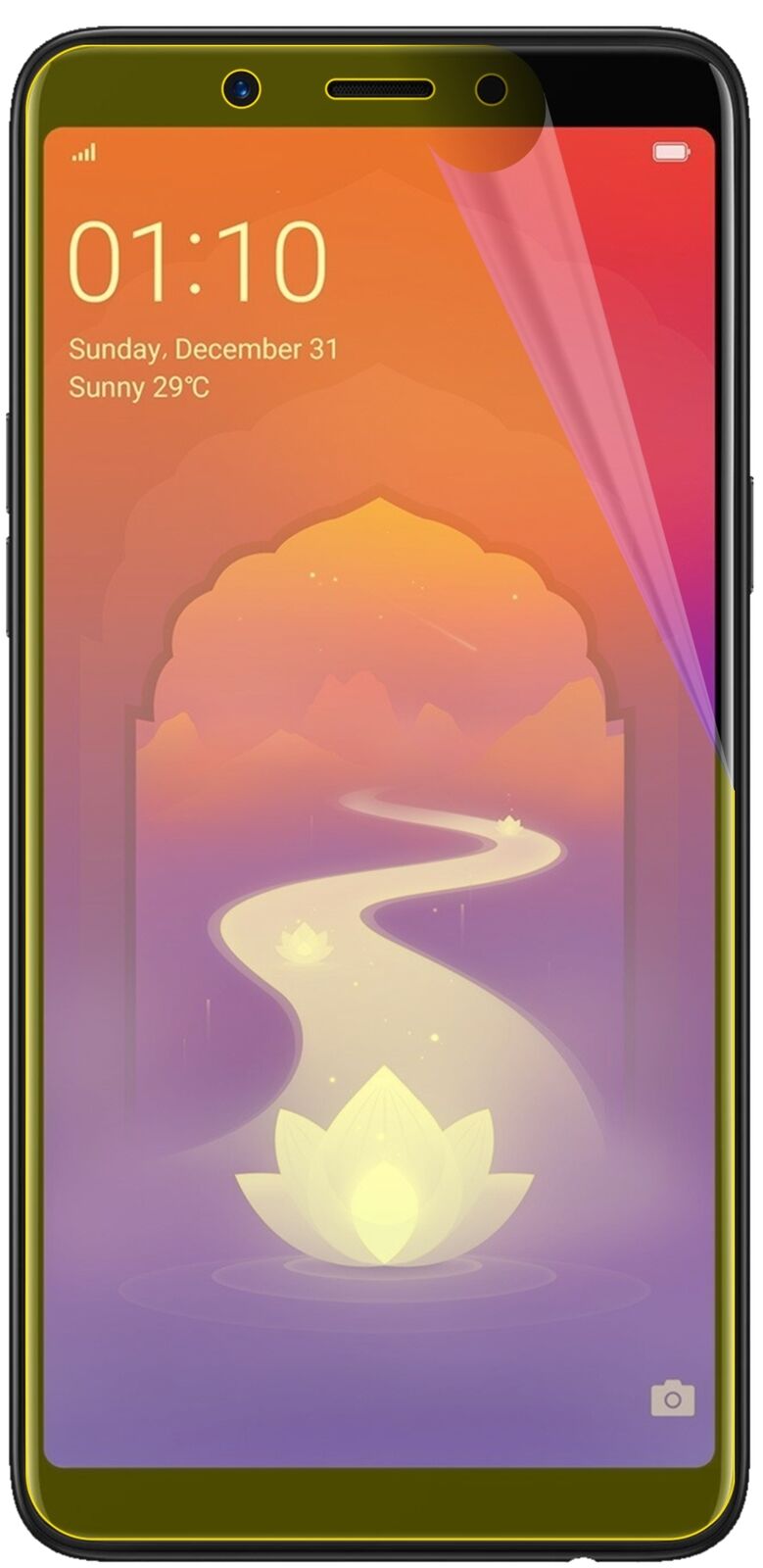 dipos Displayschutz für Oppo Realme 1, transparente Oberfläche, geringe Dicke und perfekte Passform