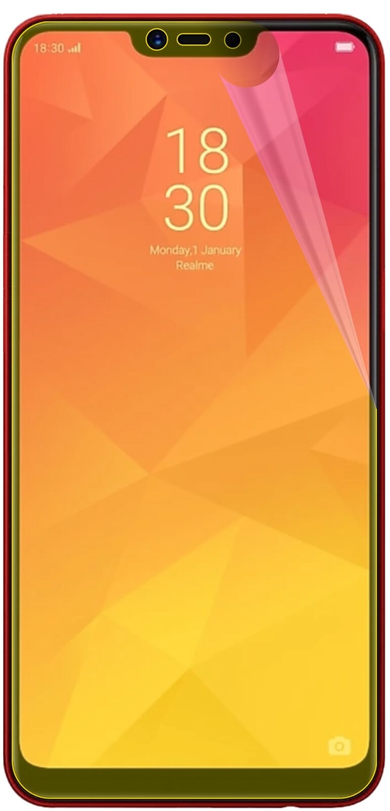 dipos Displayschutz für Oppo Realme 2, transparente Oberfläche, geringe Dicke und perfekte Passform