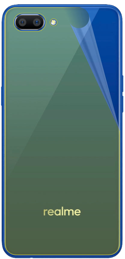 dipos Displayschutz für Oppo Realme C1 (2019) Rückseite, transparente Oberfläche, geringe Dicke und perfekte Passform