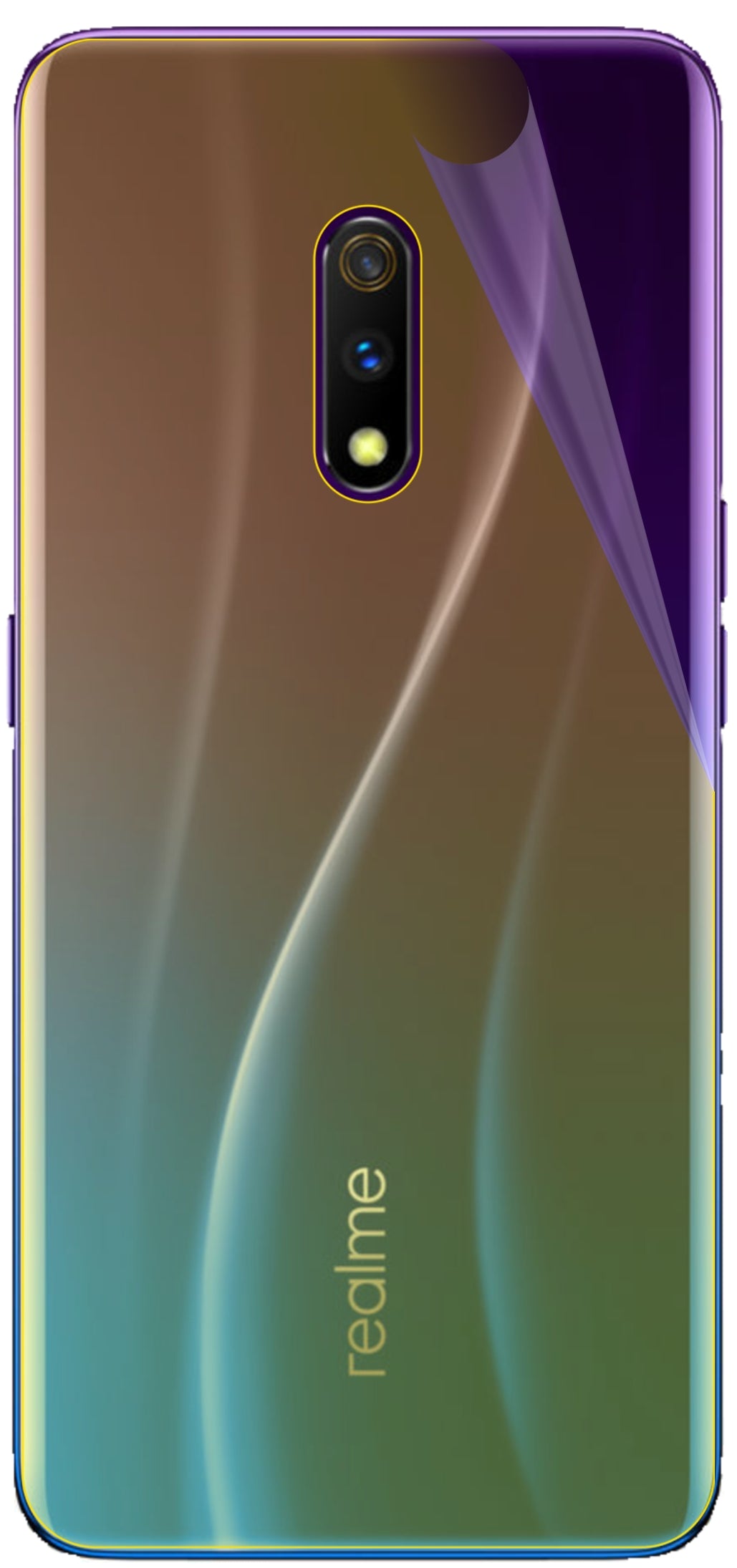 dipos Displayschutz für Oppo Realme X Master Edition Rückseite, transparente Oberfläche, geringe Dicke und perfekte Passform