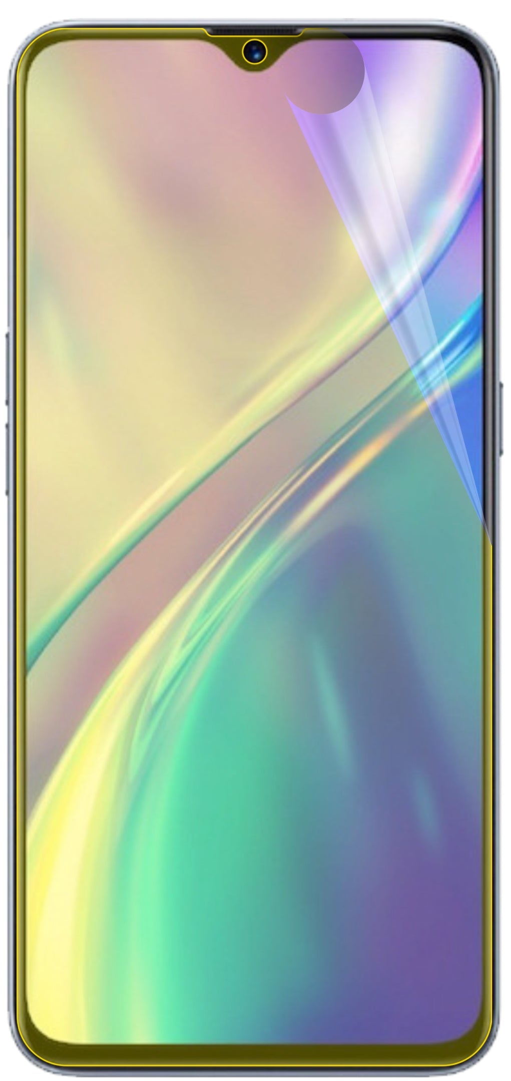 dipos Displayschutz für Oppo Realme XT, transparente Oberfläche, geringe Dicke und perfekte Passform