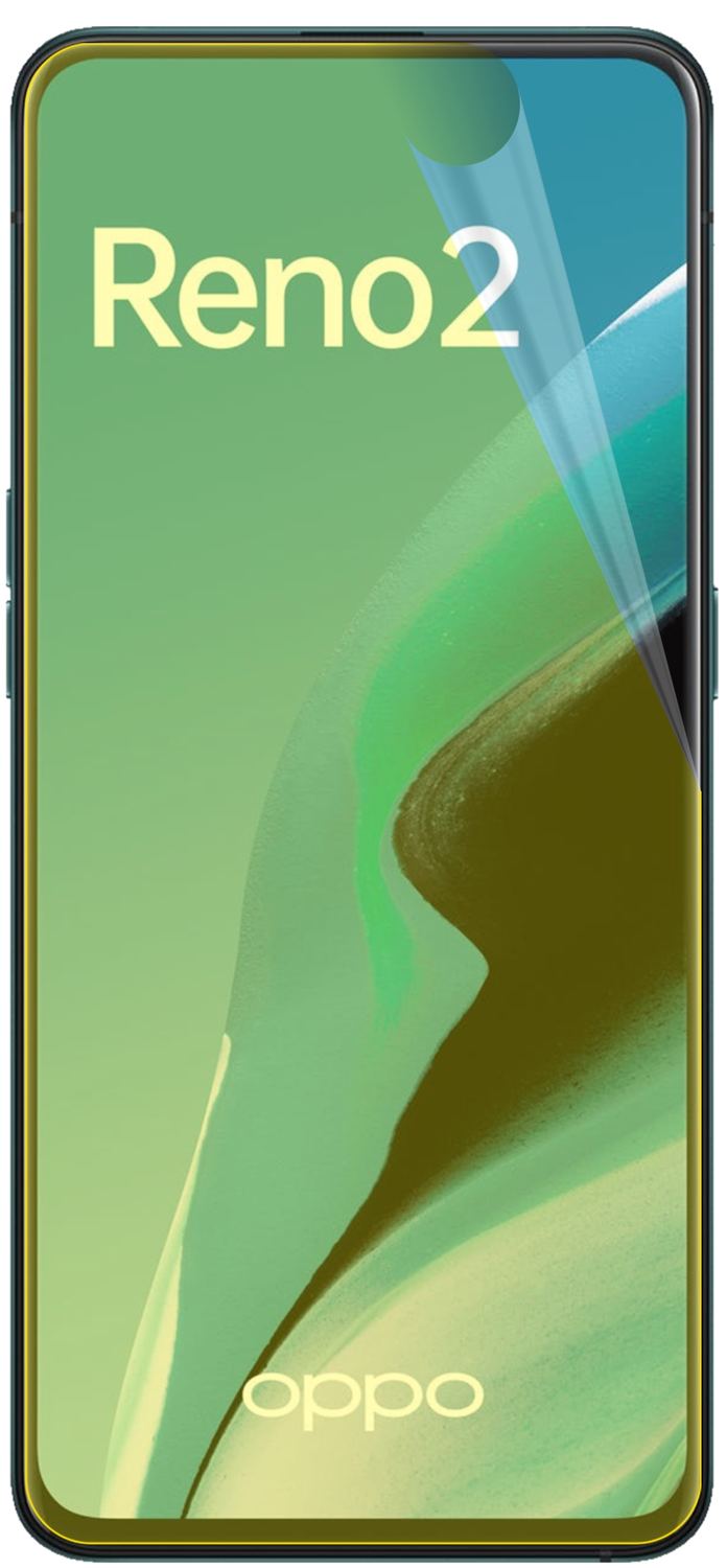 dipos Displayschutz für Oppo Reno2, transparente Oberfläche, geringe Dicke und perfekte Passform
