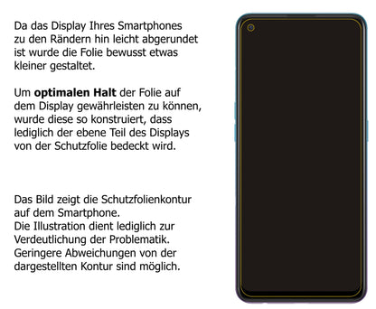 dipos Displayschutz für Oppo Reno5 5G, mattierte Oberfläche, robuste Festigkeit und perfekte Passform