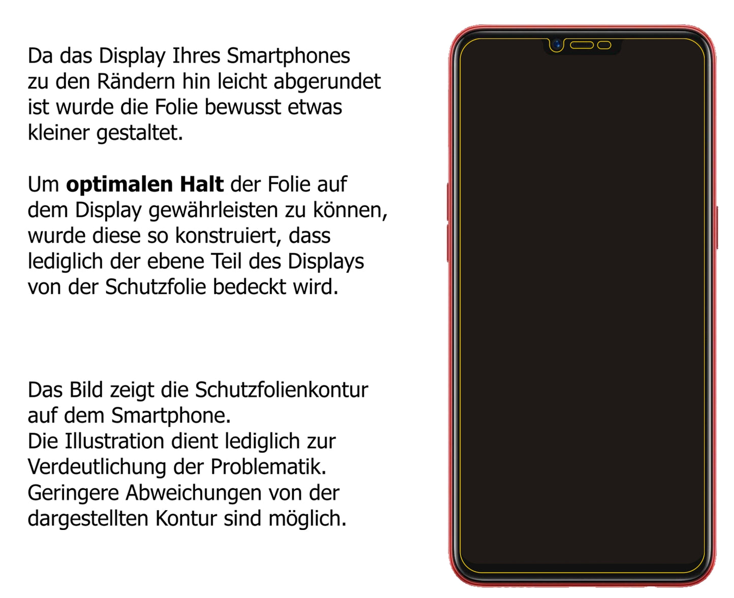 2x Schutzfolie matt für OPPO A3S Display-Schutzfolie