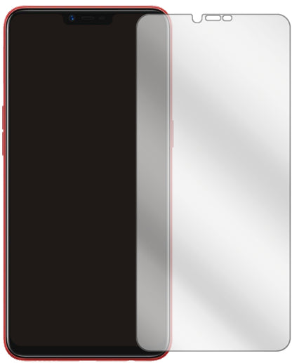 OPPOA3S mit aufgebrachter dipos Displayschutzfolie, glasklare Darstellung ohne Einschränkungen