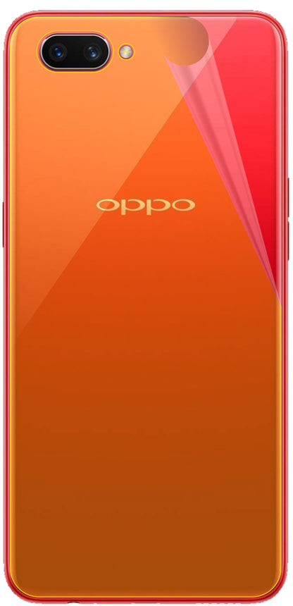 dipos Displayschutz für OPPO A3S Rückseite, transparente Oberfläche, geringe Dicke und perfekte Passform