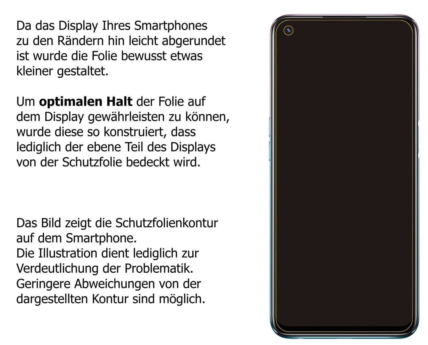 1x Schutzfolie klar für Oppo A54 Display-Schutzfolie