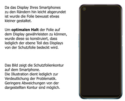 1x Schutzfolie klar für Oppo A54 Display-Schutzfolie