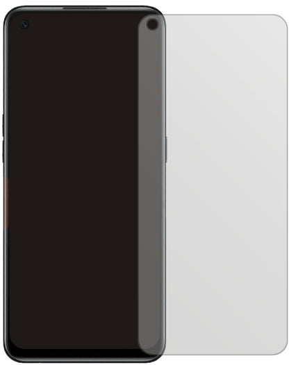 OppoA55s mit aufgebrachter dipos Displayschutzfolie, die lästige Fingerabdrücke minimiert