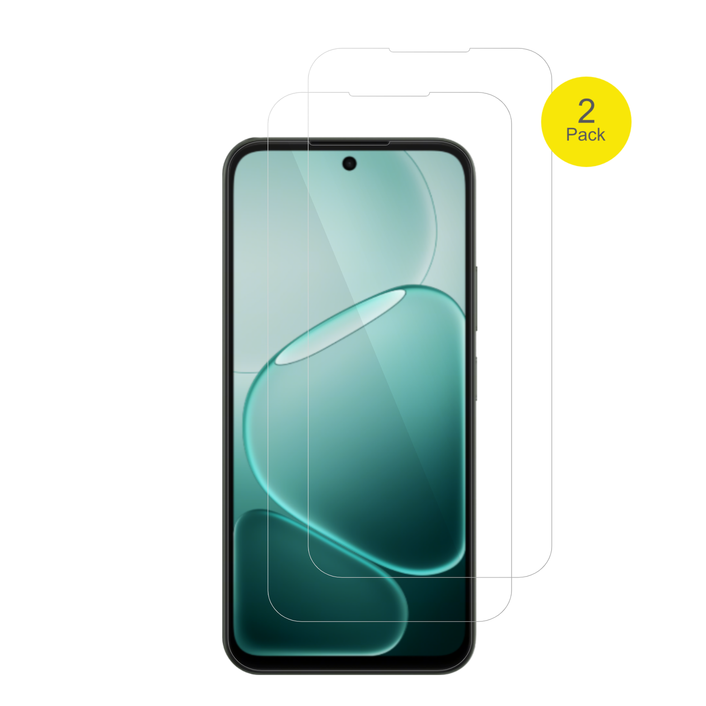 OppoA6c mit aufgebrachter dipos Displayschutzfolie, glasklare Darstellung ohne Einschränkungen