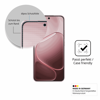 Schutzglasfolie mit optimaler Passform, zur Verwendung mit Hüllen geeignet