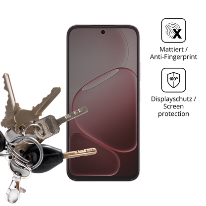 dipos Displayschutz für Oppo A6s, mattierte Oberfläche, Blickschutzfilter und perfekter Passform