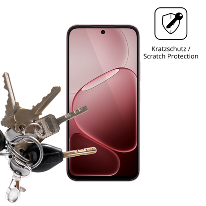 Schutz gegen Kratzer auf dem Oppo A6s Glas durch Schlüssel oder Ähnliches