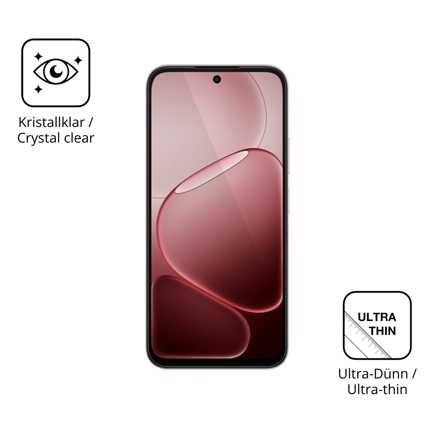Dünne und klare Folie passend zugeschnitten für Oppo A6s
