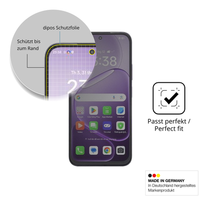 Schutz gegen Kratzer auf dem Oppo A6t Glas durch Schlüssel oder Ähnliches
