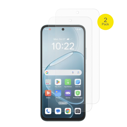 OppoA6x mit aufgebrachter dipos Flex Schutzfolie, glasklare Darstellung ohne Einschränkungen