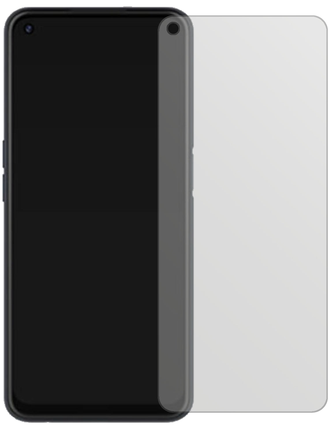 OppoA52 mit aufgebrachter dipos Displayschutzfolie, die lästige Fingerabdrücke minimiert