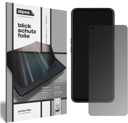 Blickschutzfolie für Oppo A52 matt Schutzfolie Privacy