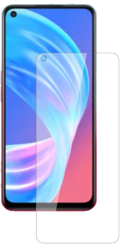 OppoA73 5G mit aufgebrachter dipos Flex Schutzfolie, glasklare Darstellung ohne Einschränkungen