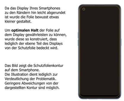 5x Schutzfolie matt für Oppo A74 Display-Schutzfolie