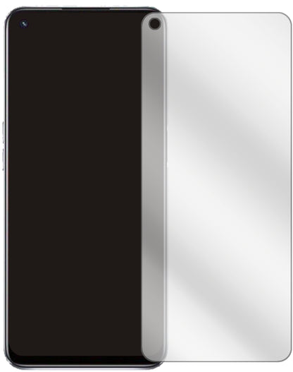 OppoA74 5G mit aufgebrachter dipos Displayschutzfolie, glasklare Darstellung ohne Einschränkungen