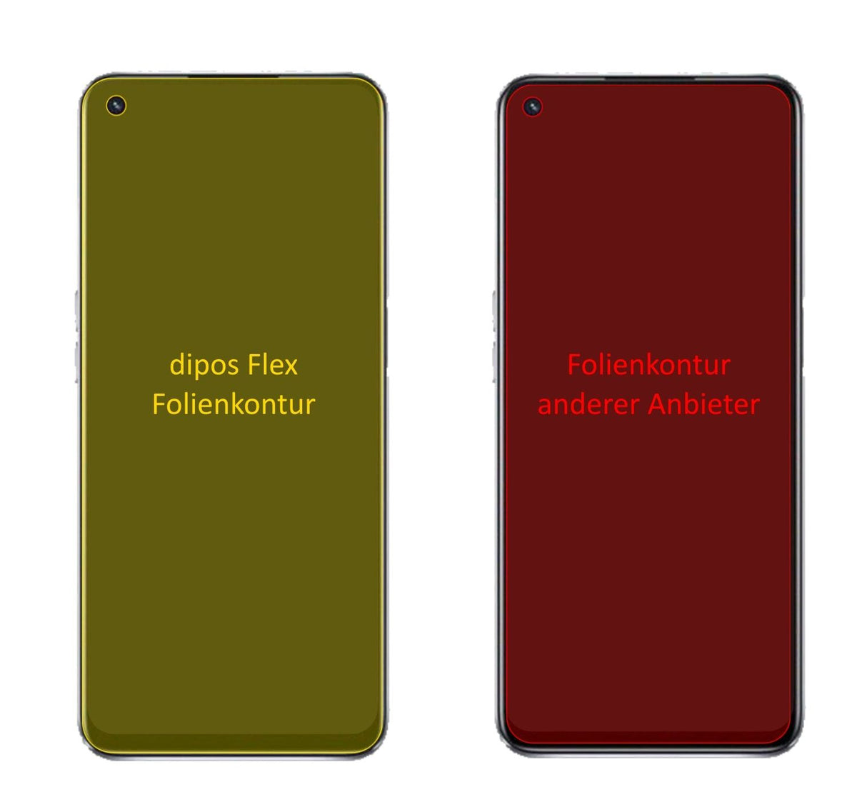 3x 3D Full Cover Schutzfolie für Oppo A74 5G