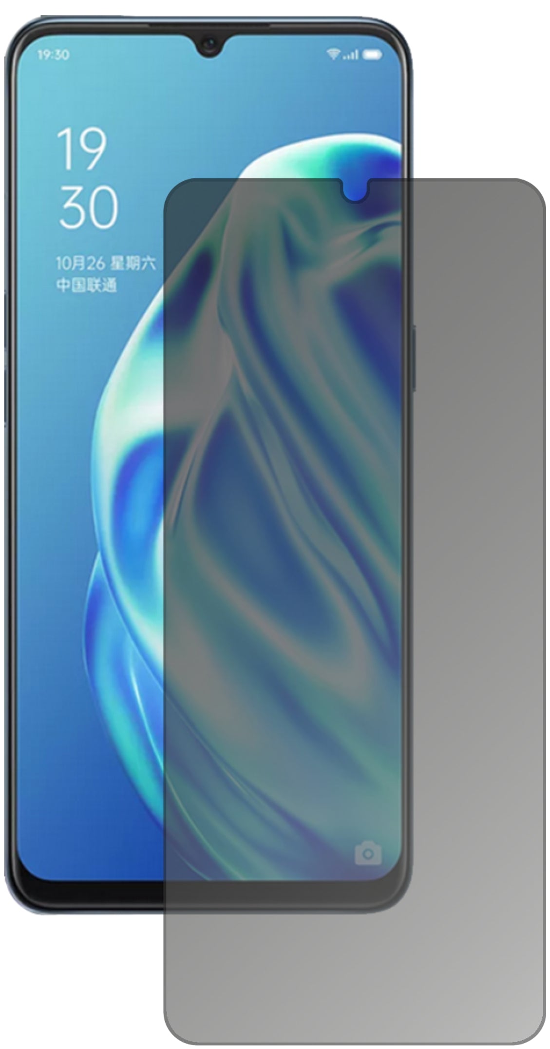 Blickschutzfolie für Oppo F15 matt Schutzfolie Privacy