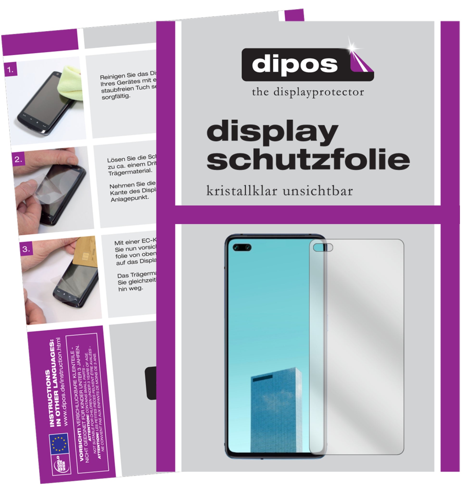 Kristallklare, dünne Schutzfolie: Kratzfest & passgenau für Oppo-A92s