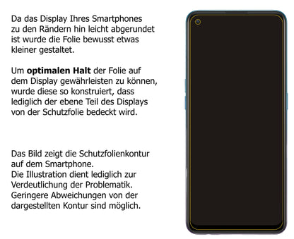 dipos Displayschutz für Oppo A94 5G, mattierte Oberfläche, robuste Festigkeit und perfekte Passform