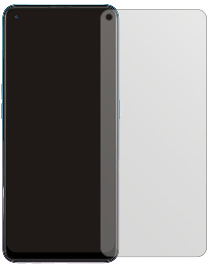 OppoA94 5G mit aufgebrachter dipos Displayschutzfolie, die lästige Fingerabdrücke minimiert