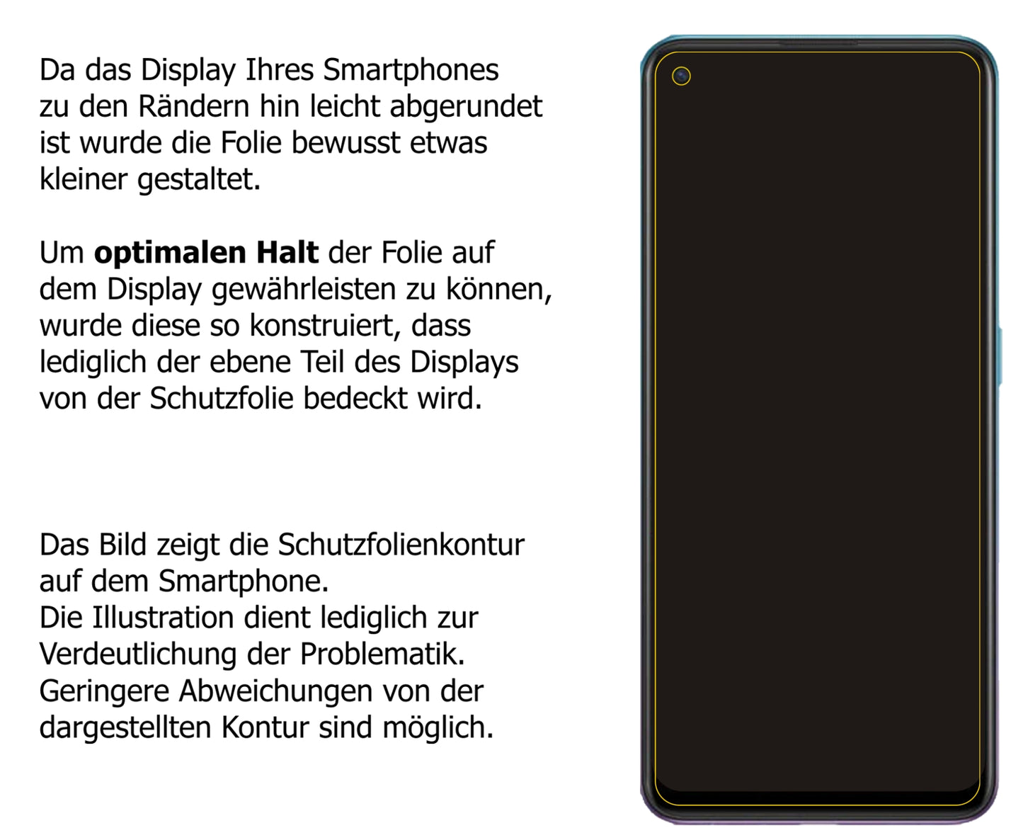 dipos Displayschutz für Oppo A95, mattierte Oberfläche, robuste Festigkeit und perfekte Passform
