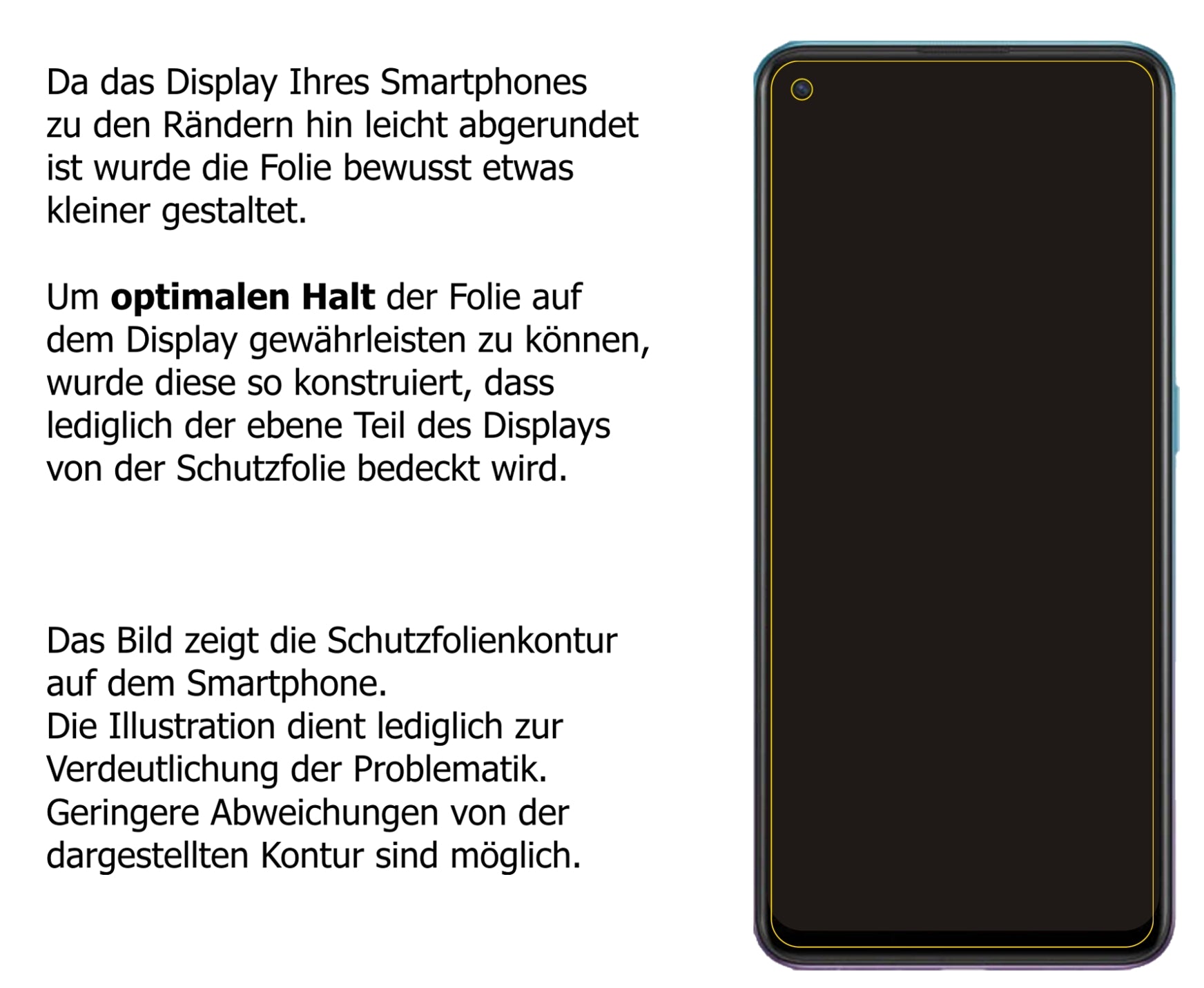 dipos Displayschutz für Oppo A95, mattierte Oberfläche, robuste Festigkeit und perfekte Passform